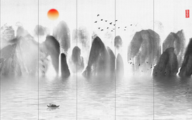 意境山水画 大型山水画