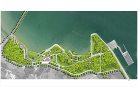 境外风格河道景观平面图