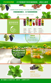 植物精华网站banner