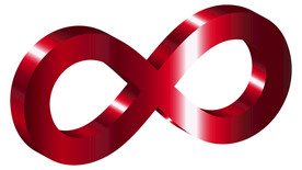 矢量无穷大∞印刷图标符号徽标