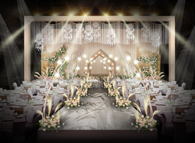 香槟色婚礼仪式区