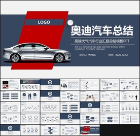 奥迪汽车领跑未来总结PPT