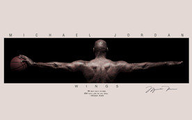 篮球乔丹壁画壁纸背景墙装饰画