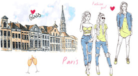 服装店工装背景墙