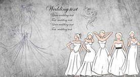 婚纱店工装背景墙