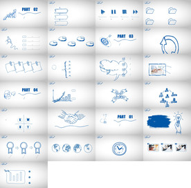 通用动态活泼可爱ppt模板图片