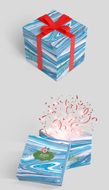 高端婚礼婚庆典雅清新礼品礼盒