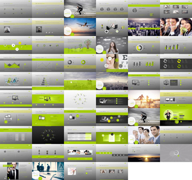 通用绿色科技清新环保PPT模板