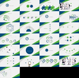 通用缤纷彩色PPT大气模板图