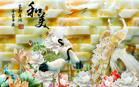 玉雕和美家和平安