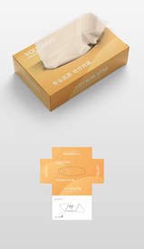 二次元年轻人抽纸盒纸盒包装设计