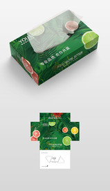 二次元年轻人抽纸盒纸盒包装设计