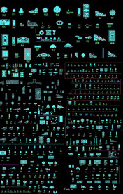 铁艺构件cad图库