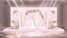 粉色婚礼设计