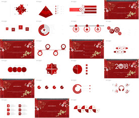 红色喜庆公司培训狼性文化