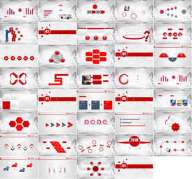 通用缤纷彩色PPT大气模板