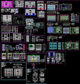欧式整木柜图纸