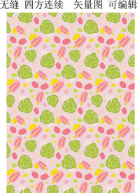 甜美 绿叶 梦幻 冰淇淋 雪糕