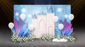 冰雪城堡主题迎宾区