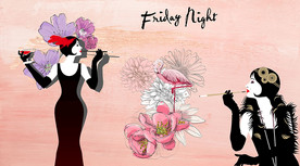 时尚时装背景墙