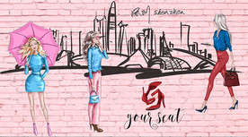 时尚女装背景墙