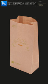 新款牛皮纸下午茶外卖打包纸袋