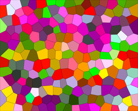 多边形彩色花纹