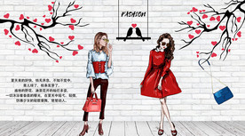 服装店背景墙