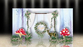 森系婚礼迎宾区