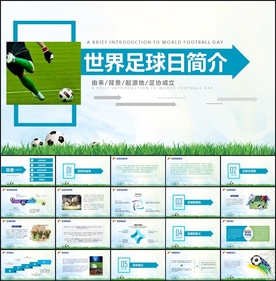 世界足球日宣传介绍主题PPT