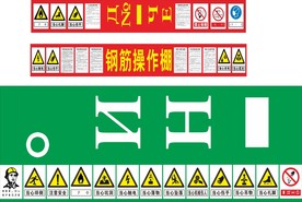 钢筋操作棚安全标识