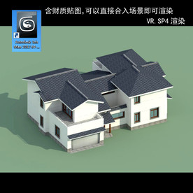 中式多层 中式别墅 中式民居