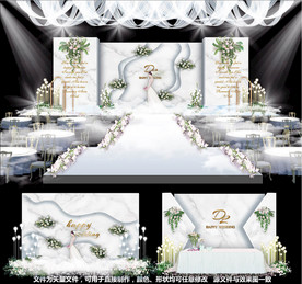 大理石婚礼白色婚礼