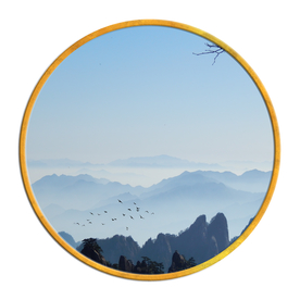 中国风   抽象山水画 大厅装