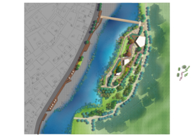 滨水景观设计公园平面图