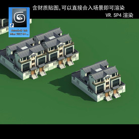 中式别墅 中式民居