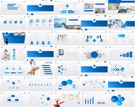 通用粉色护士ppt大气模板