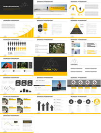 通用美式炫酷杂志风ppt下载