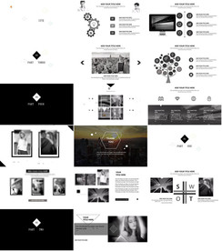 通用缤纷彩色PPT大气模板