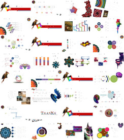 通用缤纷彩色PPT大气模板