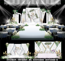 大理石婚礼主题婚礼