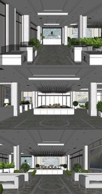 售楼部设计SU模型