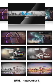 创意图形平滑切换图片视频幻灯片