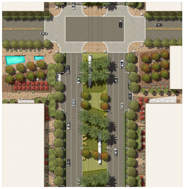 道路景观设计平面