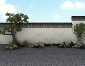 3D围墙场景设计