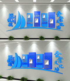 扬帆起航企业文化墙