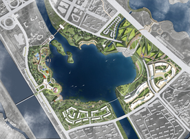 滨水公园景观设计彩平图