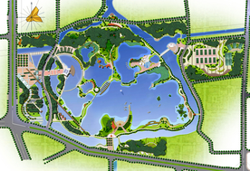 滨水公园景观设计平面图