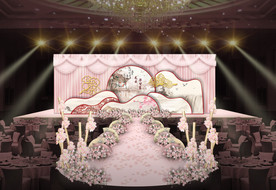 粉色新中式仪式区