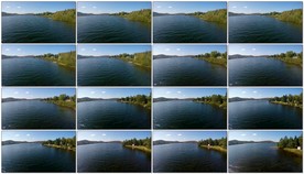 湖光山色4K航拍